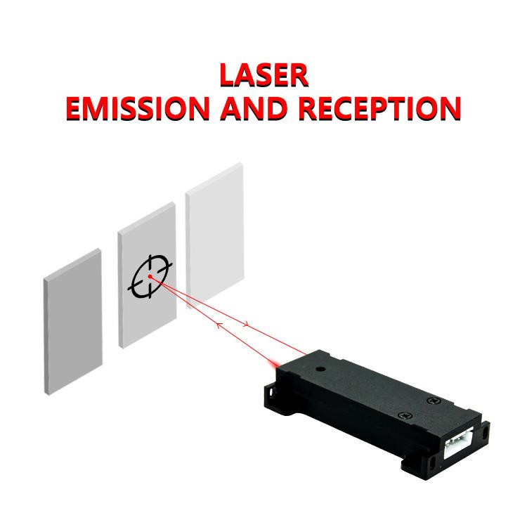 UART激光测距传感器10cm卡车高度轨道感应器10米激光模块测距