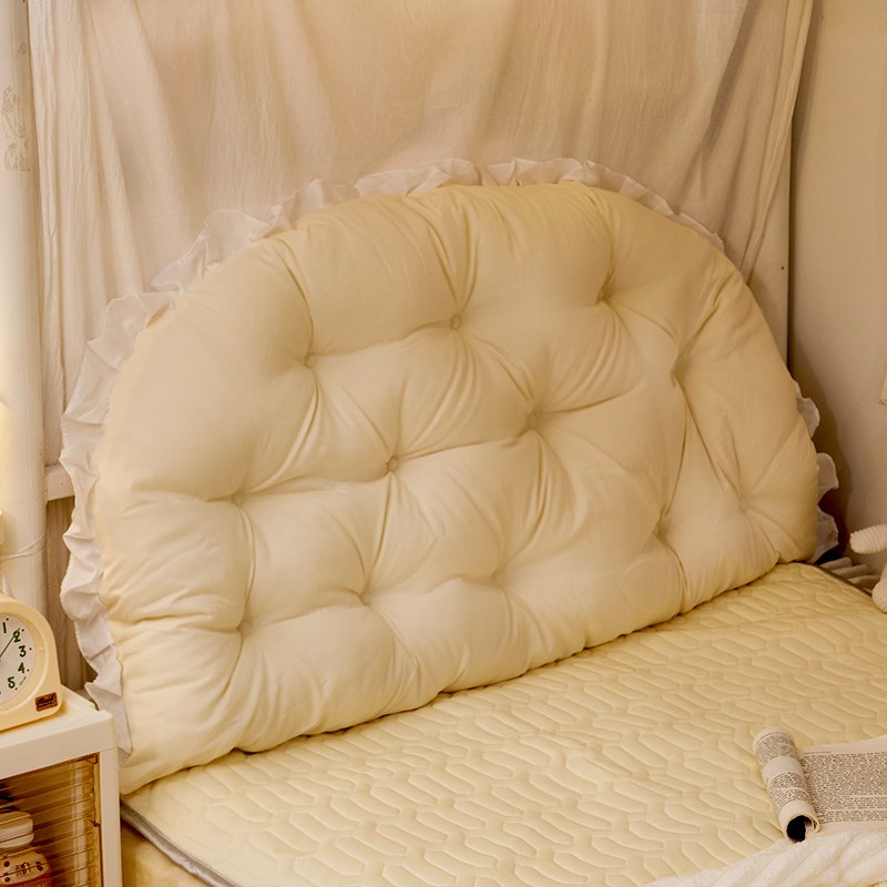 宿舍懒人b床头靠垫躺着玩手机床铺改造好物公主风床上腰靠小枕头