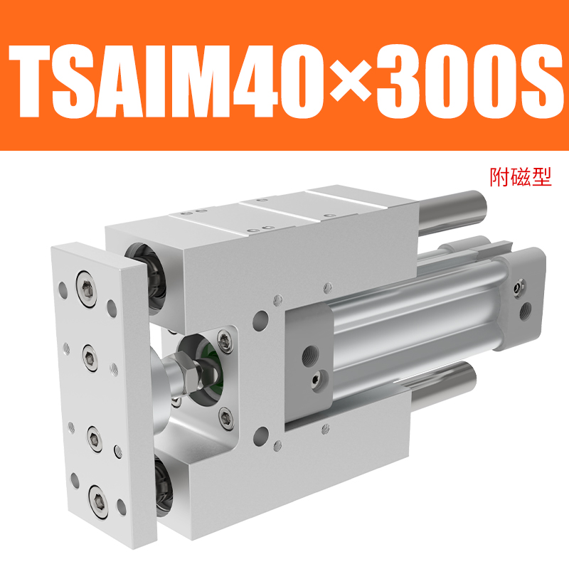 亚德客带导向支架气缸TSAIM/TSAIL32/40/50/63/80/10R0-123456789