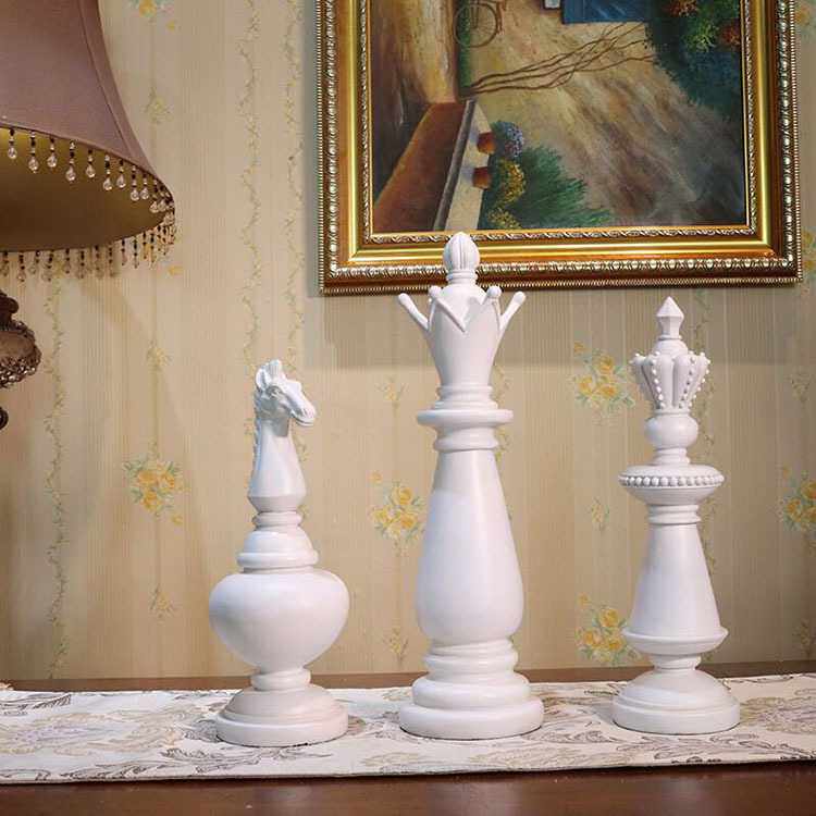 北欧三件套国际象棋书房办公室个性摆件现代简约家居装饰工艺品