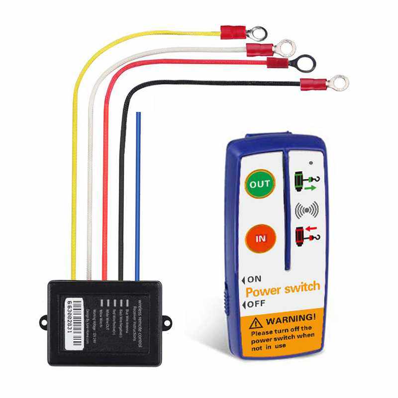 [不含电池] 电动绞盘继电器绞盘控制系统汽车配件 无线遥控器 SUV