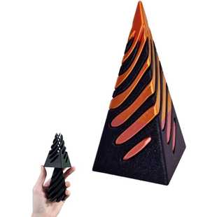 Impossible Pyramid Passthrough 不可能金字塔直通雕塑桌面装饰