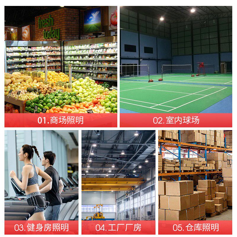 振牛全光谱灯泡led家用e27螺口大功率超亮节能灯商超办公护眼球泡