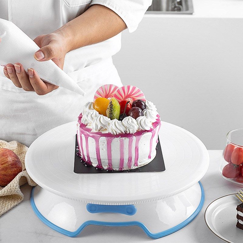 现货烘焙工具可旋转固定调节大转盘蛋糕裱花转台cake decorating