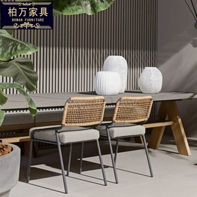 休闲简约椅单人靠背椅藤编家用酒店民宿阳台客厅洽谈接待休息椅子