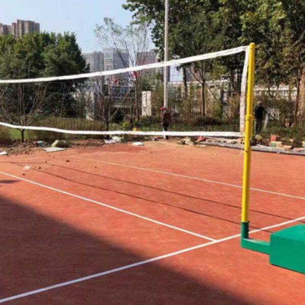 室外标准 排球柱 比赛专用 羽毛球排球网柱 移动 排球架 排羽两用