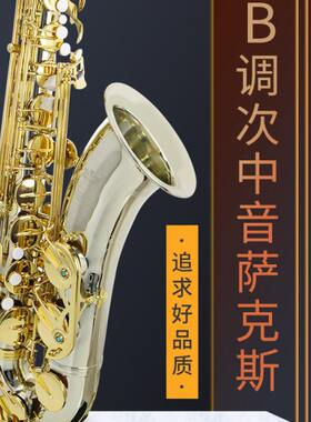 德国ROFFEE罗菲次中音萨克斯降B调管乐器初学者演奏萨克斯风