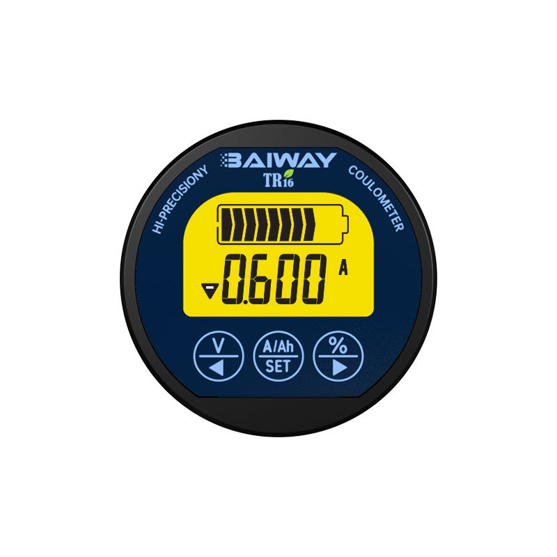 TR16防水库仑计电瓶电动车电摩三轮车电量显示器表电池容量检测仪