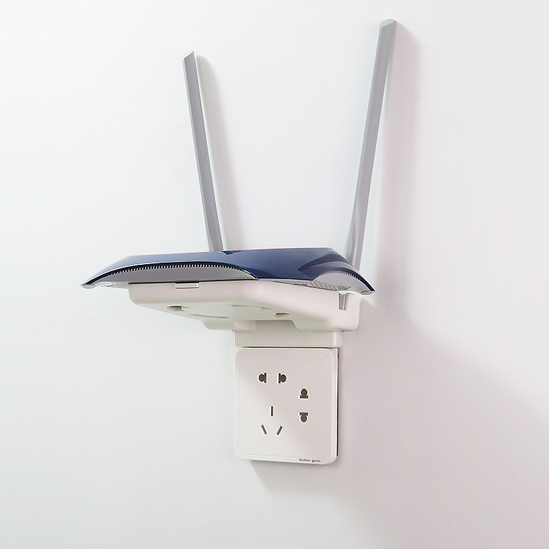 路由器壁挂支架墙上架子免打孔置物架插座收纳无线wifi支架摄像头