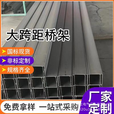 厂家直销大跨距桥架大跨距铝合金桥架大跨距热浸锌桥架400*200
