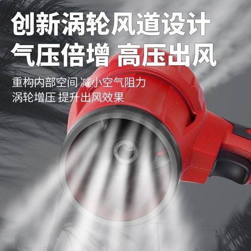德国70涵道暴力风扇洗车吹水除尘除雪大功率涡轮吹水机锂电暴风机