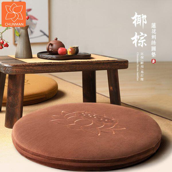 纯曼新款禅修垫家用礼佛圆垫加厚打坐垫四季礼佛垫圆形禅修垫蒲团