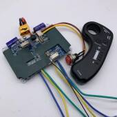 遥控电动四轮滑板车无刷电机控制器正弦波双驱控制板电调6s7s10s