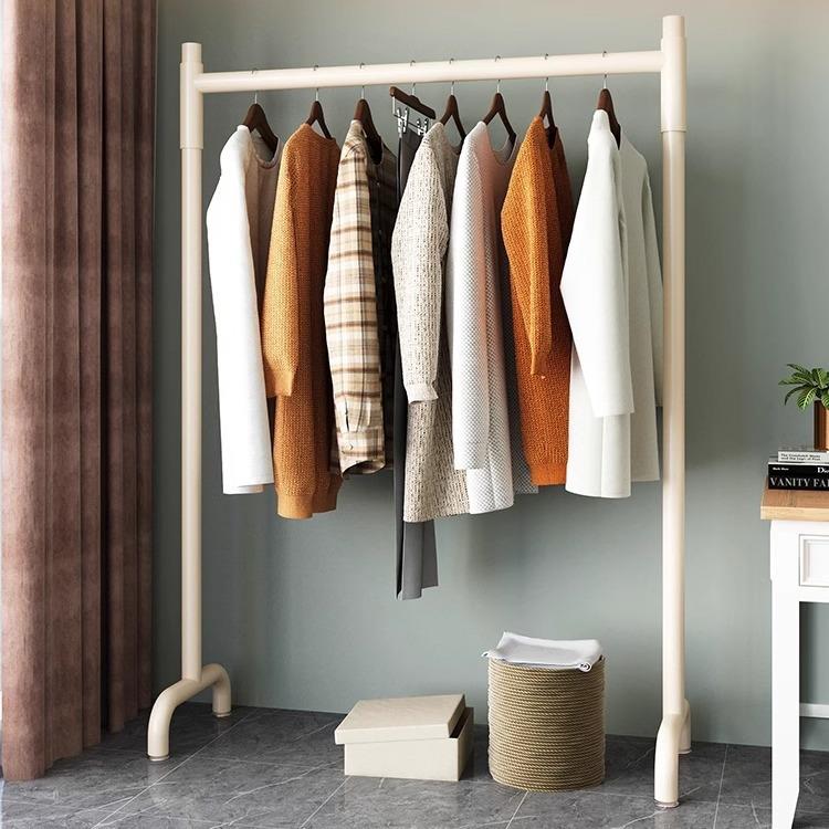 晾衣架落地家用学生宿舍折叠卧室内晒挂衣服架子简易收纳凉衣杆子