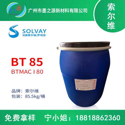 索尔维BT85.山嵛基三甲基氯化铵.洗护调理剂柔顺易梳理BTMAC I 80