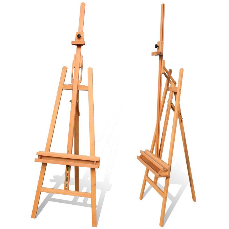 红榉木前倾画架175红榉木画架1.75米红榉木画架油画架水彩画架子