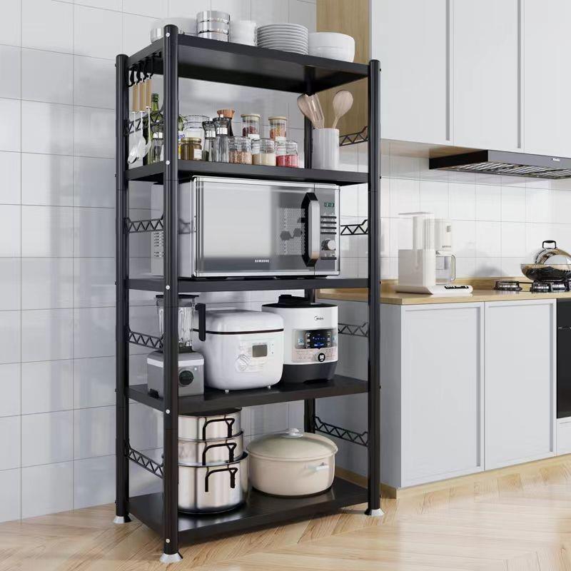 厨房置物架落地多层商家用多功能微波炉收纳货锅架子