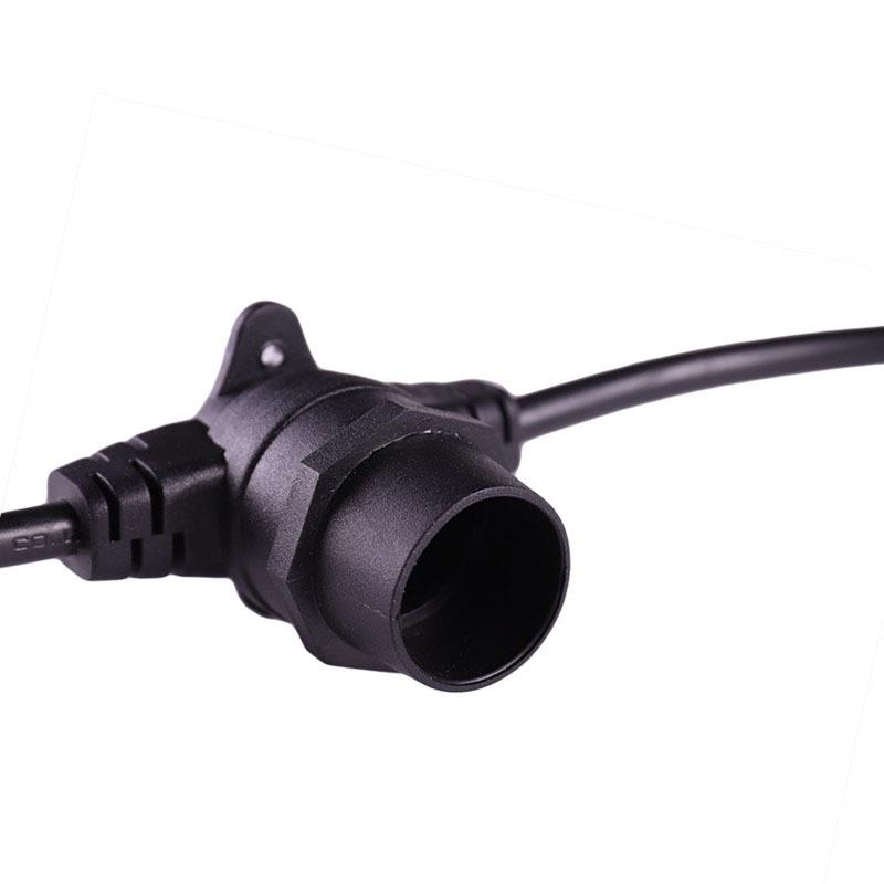 B22灯串线法国平挂灯串带螺纹公母头线灯带线灯头带插头延长线