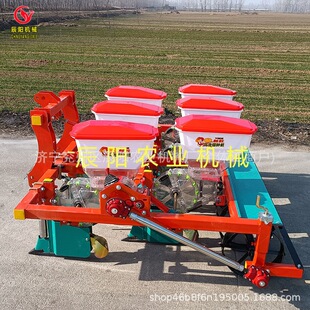 山东热销麦茬免耕款花生精播机起垄/平地播种机四轮车配一到六粒