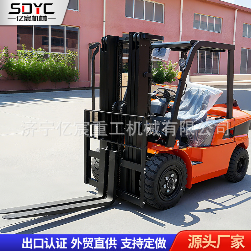外贸柴油叉车3吨座驾式多功能夜压升降堆高搬运车5吨内燃叉车