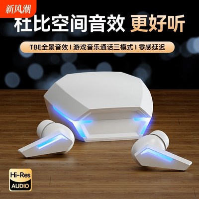 蓝牙耳机2024新款无线电竞运动入耳式超长续航高音质降噪久戴不痛