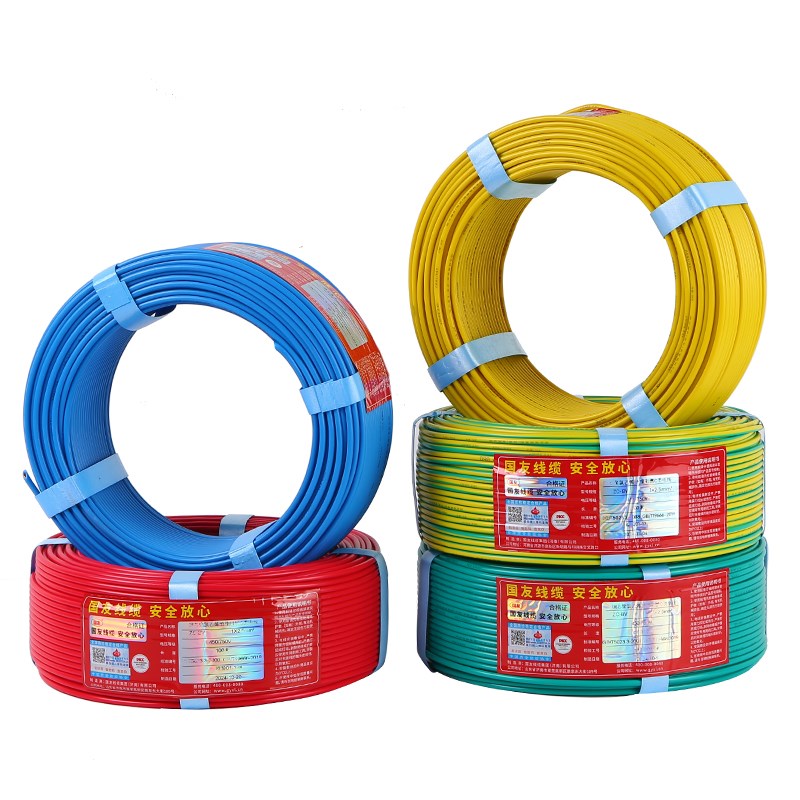 纯国标电线BV1.5/4/6/10/2.5平方铜芯线家装家用单芯硬电线缆纯铜