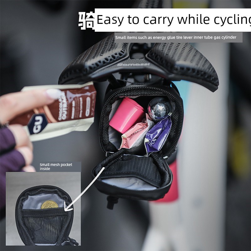 犀牛自行车尾袋迷你后座袋道路座椅管袋小山地自行车鞍袋自行车配