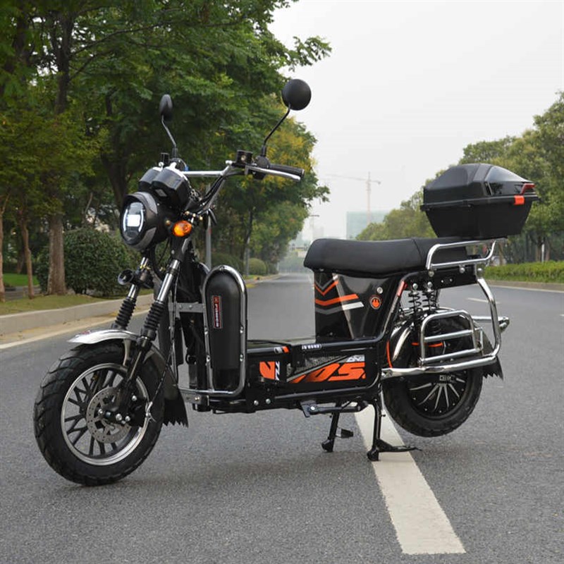 拉客载人72V载重王电瓶车外卖踏板长跑王大功率96V电动摩托车台铃