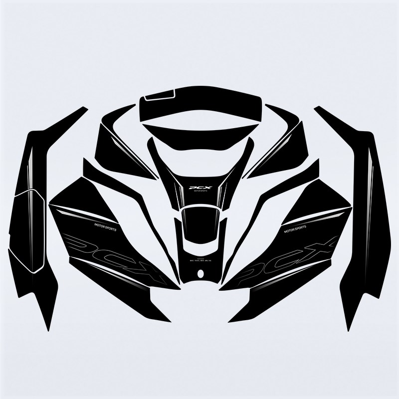 适用25款本田PCX160改装件防磨油箱贴摩托车贴膜防刮装饰贴纸配件