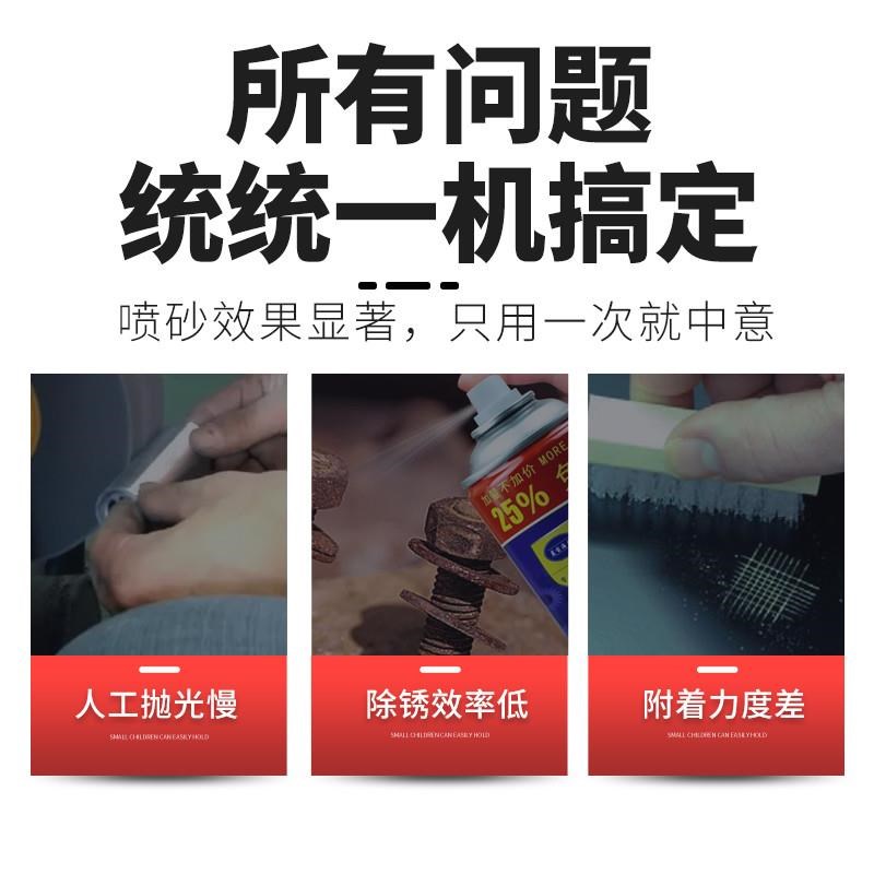 喷砂机除锈小型移动式高压水喷沙机户外车船厂翻新除油漆打砂机