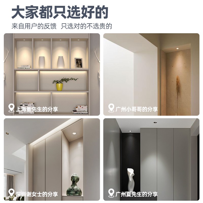 55开孔小尺寸射灯已接入米家APP智能防眩家用酒柜背景墙led小射灯