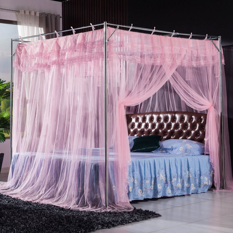 蚊帐吊绑带加密侧开门单门加固不锈钢加厚压脚免安装1S.5米床1.8m