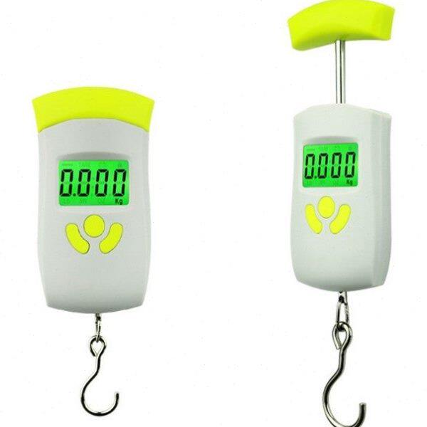 电子称手提秤迷你快递员专用称弹簧秤便携伸缩式挂钩秤厨房称50kg