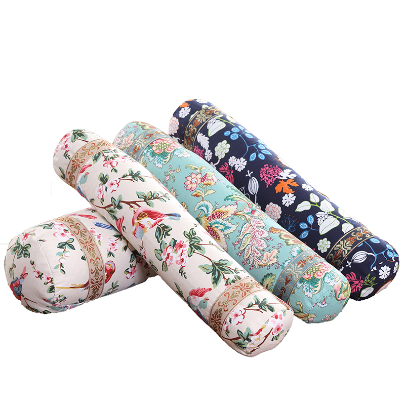 糖果颈椎空枕头套 仿古立体长方形大小圆柱O型没装荞麦壳枕套皮子