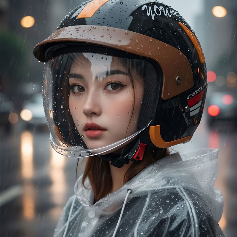 电动车头盔女士下雨天防雨防雾摩托3c认证安全帽冬季防风保暖