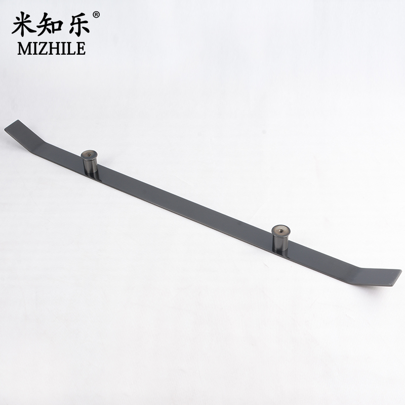 黑色玫瑰金不锈钢实心客梯楼梯轿厢电梯扶手扁型玻璃大门拉手定制