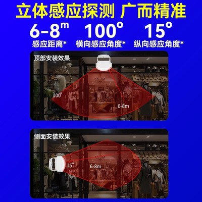 欢迎光临门铃感应器店铺进门报音器语音提示超市分体式感应迎宾器