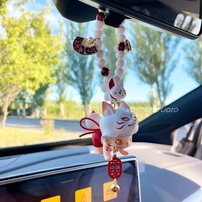 泡泡玛特DIMOO今晚不准睡车载挂饰汽车后视镜车内装饰品DIY车挂件