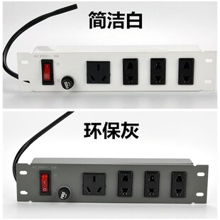 弱电箱电源插座模块光纤多媒体箱模块三位二孔电源模块适配器家用