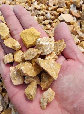 中国黄石子黄色石子砾石/卵石1-2cm3-5cm等黄色洗米石