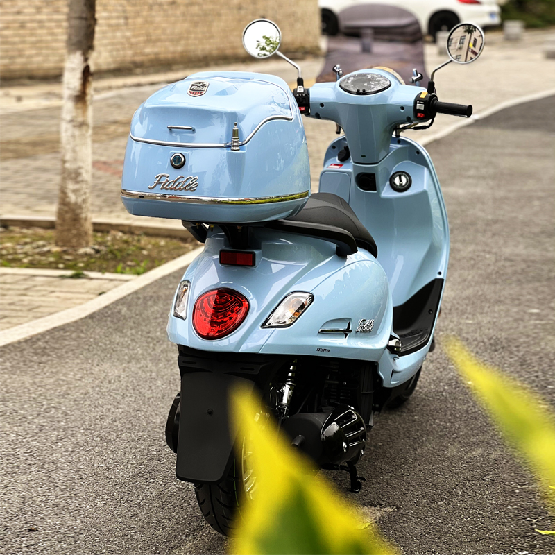 三阳飞度5踏板摩托车尾箱fiddle150复古载物行李箱后备箱改装配件