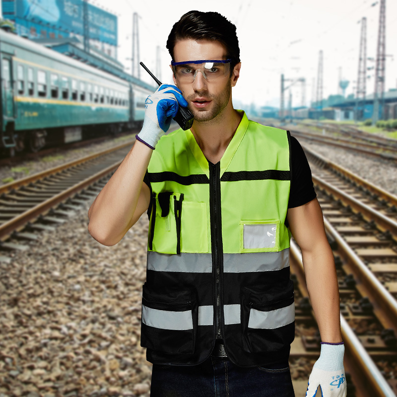 领导款反光背心摩托车骑行安全服施工马甲反光衣外套交通路政车用