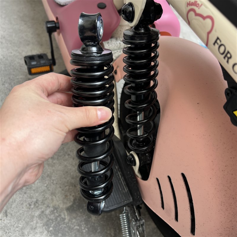 适配台铃电动车后减震器爱玛电瓶车后避震器踏板摩托车改装配件