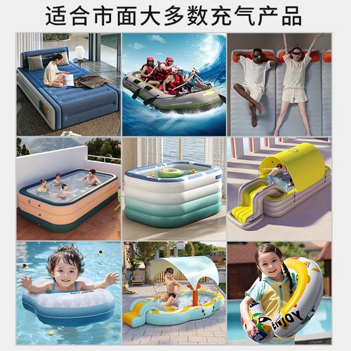 充抽两用无线自动充气泵电动户外便携2600毫安气垫床充气工具充电