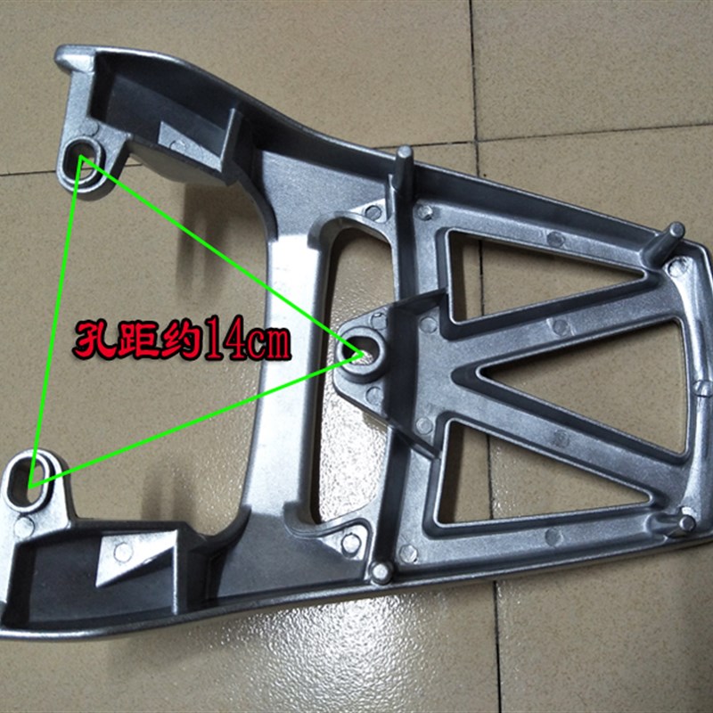 摩托车后扶手国产杂牌异型街跑路霸EN125后货架后护手铝合金尾翼