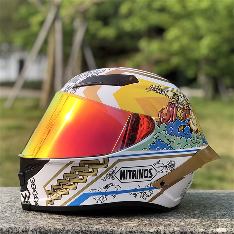 摩托车头盔男女全覆式个性电动车四季机车赛车安全帽冬季保暖全盔