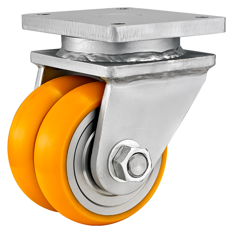 中/重型高承载万向轮从动轮agv聚氨酯CPU铝芯/钢芯轮双轮脚轮