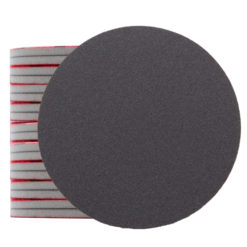 5寸植绒海绵砂纸1500.2000目漆面抛光砂纸自粘缓冲垫汽车打磨沙纸