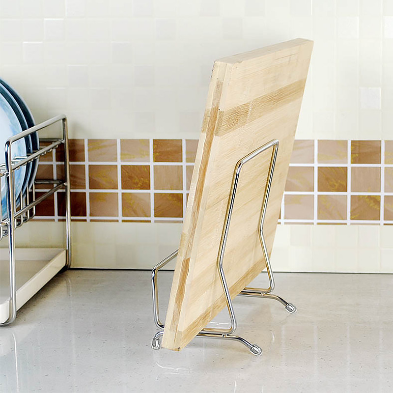 厨房置物架菜板架砧板架收纳架坐式落地加厚免打孔304不锈钢家用