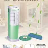 全自动拖把机电动清洗甩干圆盘拖把精细棉纱拖把头免手洗免手压